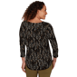 Womens Emaline Key Items 3/4 Sleeve Abstract Dot Tee - image 2