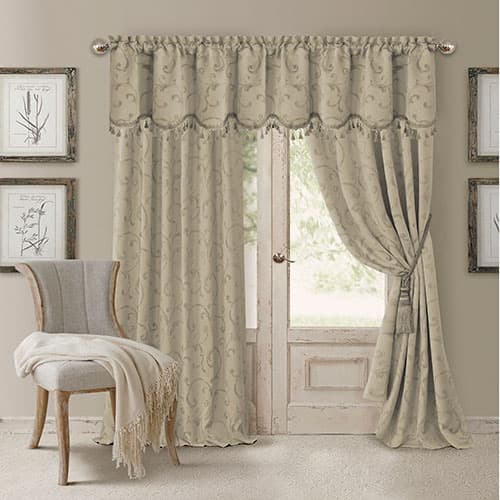 Elrene Mia Room Darkening Jacquard Valance - 52x19 - image 