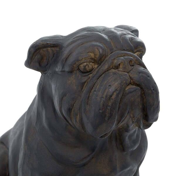9th & Pike&#174; Brown Polystone Bulldog Sculpture