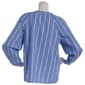 Womens Preswick & Moore® Long Sleeve Stripe Split Neck Blouse - image 3