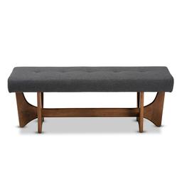 Baxton Studio Theo Upholstered Bench