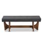 Baxton Studio Theo Upholstered Bench - image 2