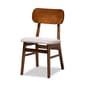 Baxton Studio Euclid Walnut Brown Finished Wood 5pc. Dining Set - image 2