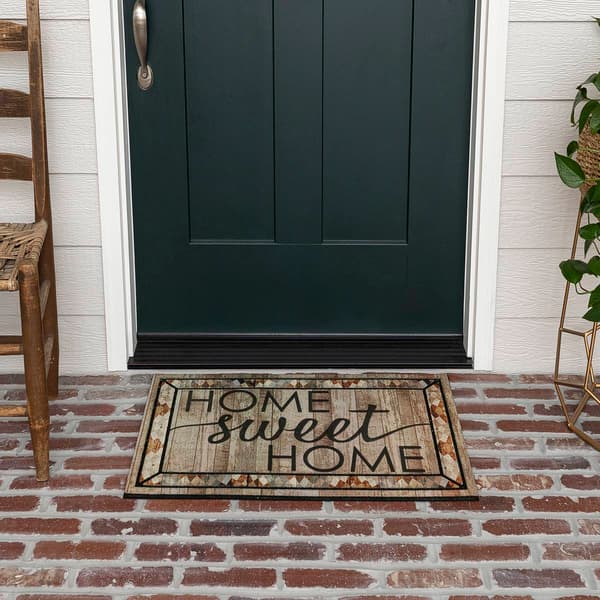 Mohawk Home Rustic Home Sweet Home Rectangle Doormat