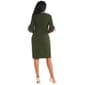Womens Connected Apparel Tie Sleeve Solid Crepe Sheath Dress - image 2