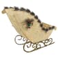 Elegant White Sisal Pre-Lit Christmas Sleigh - image 3