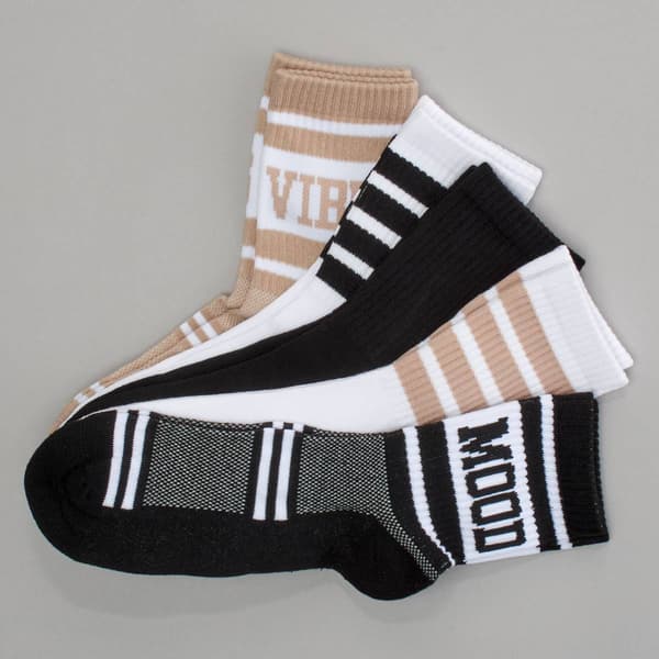 Girls Sugar(tm) 5pk. Mid Crew Mood 1/2 Cushion Socks - image 