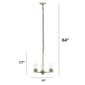 Lalia Home 3-Light Classic Contemporary Clear Glass Chandier - image 6