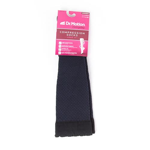 Womens Dr. Motion Compression Neat Plaiting Knee High Socks - image 