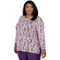 Plus Size Alfred Dunner Vail Stained Glass Geometric Blouse - image 3