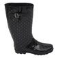 Womens Fifth & Luxe Tall Faux Fur Lined Rain Boots - Black/Multi - image 2