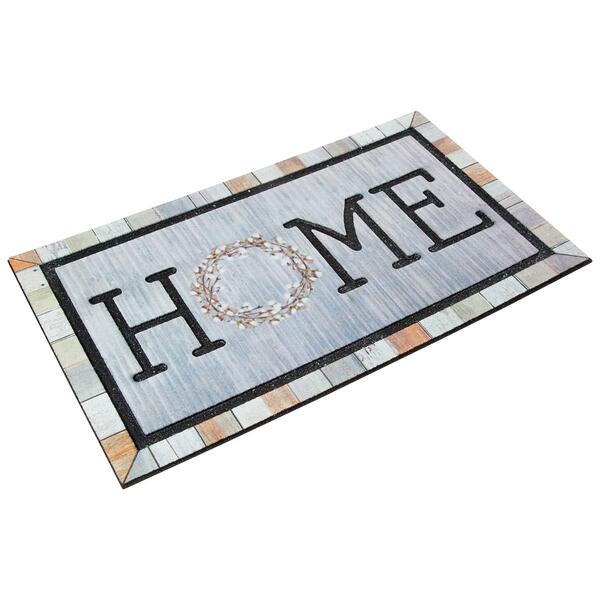 Mohawk Home Farmhouse Collection Homestead Wreath Doormat - image 