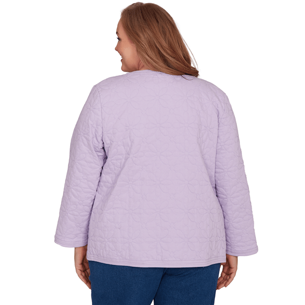 Plus Size Alfred Dunner Hilton Head Floral Quilted Jacket