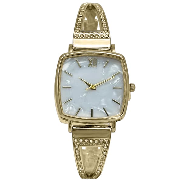 Womens Gold Mother of Pearl Quartz Watch - LWBN12BV - image 