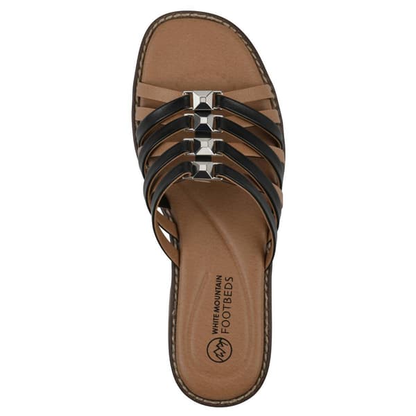 Womens White Mountain Mazy Slide Sandals