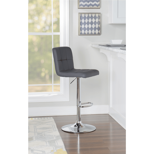 Linon Home Decor Clayton Grey Barstool
