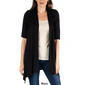 Womens 24/7 Comfort Apparel Loose Fit Half Sleeve Cardigan - image 4