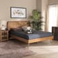 Baxton Studio Asam Modern Walnut Brown Wood Platform Bed - image 6