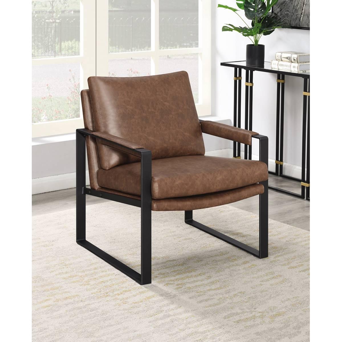 Coaster Upholstered Accent Chair with Removable Cushion,New Products : American Fashion Style Bags On Sale