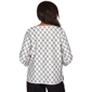 Petites Alfred Dunner Crowd Pleaser Spliced Diamond Textured Top - image 2