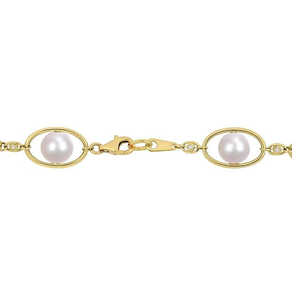 Gemstone Classics™ 18kt. Yellow Gold Pearl Bead Necklace