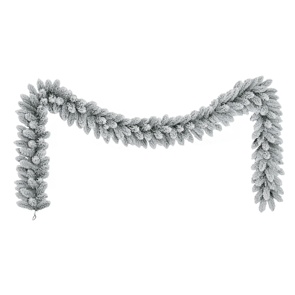 Puleo International 9ft. Flocked Royal Majestic Fir Garland - image 