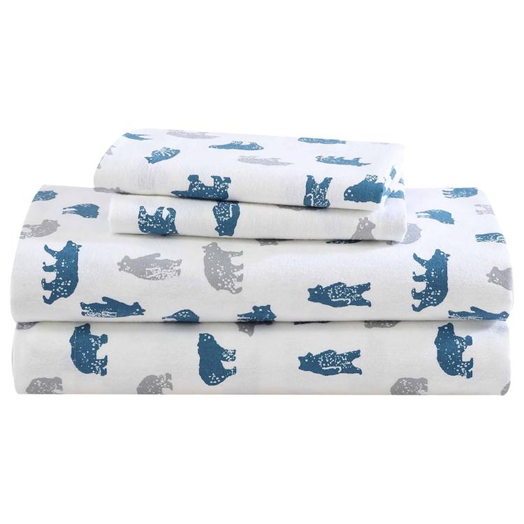 Eddie Bauer Bear Mountain Cotton Flannel Sheet Set