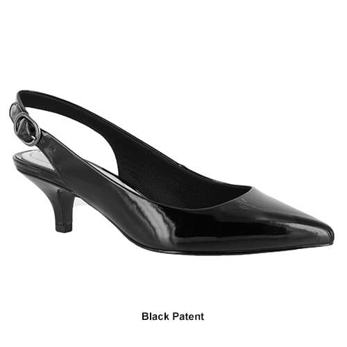 Womens Easy Street Faye Patent Slingback Pumps