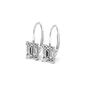 Moluxi&#40;tm&#41; Sterling Silver 4ctw. Moissanite Dangle Earrings - image 1