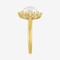 Gemstone Classics™ Lab Grown White Sapphire Pearl Halo Ring - image 3