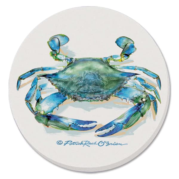 4pk. 4.25in. Teal Crab Coasters Set - image 