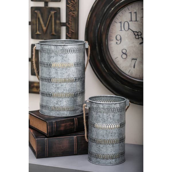 9th & Pike&#174; Galvanized Bucket Lanterns