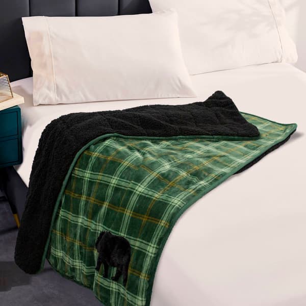 Rejuve Buffalo Applique Weighted Blanket