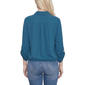 Womens NY Collection 3/4 Sleeve Roll Tab Casual Button Down - image 2