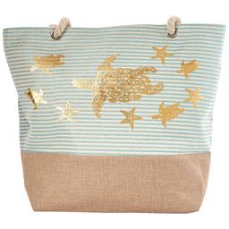 Renshun Metallic Turtle Beach Tote