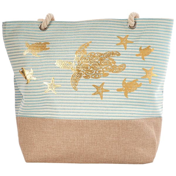Renshun Metallic Turtle Beach Tote
