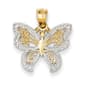Gold Classics&#40;tm&#41; 14kt. Rhodium Plated Butterfly Pendant - image 1