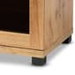 Baxton Studio Zentra Oak Brown Wood 2-Door Storage Cabinet - image 6