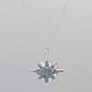 Silver Plated Brass Sunburst Necklace - image 1