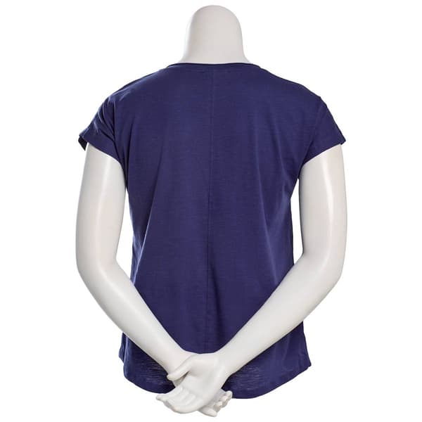Womens Erika Dolman Sleeve Round Neck Cherry Tee