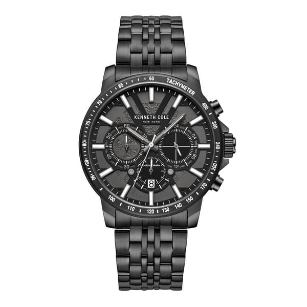 Mens Kenneth Cole&#40;R&#41; New York Black/Black Dial Watch - KCWGI2234802 - image 