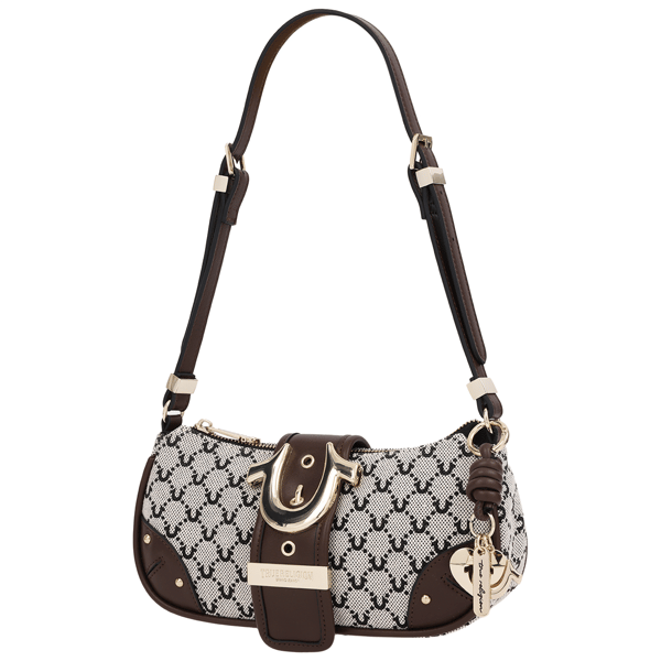 True Religion Signature Horseshoe Zip Top Bag