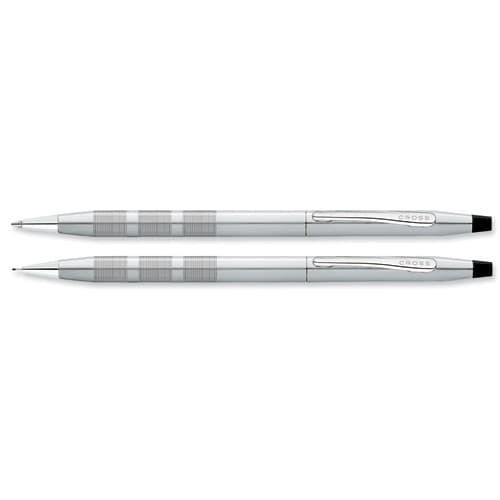 Classic Century Satin Chrome Ballpoint Pen Set - image 