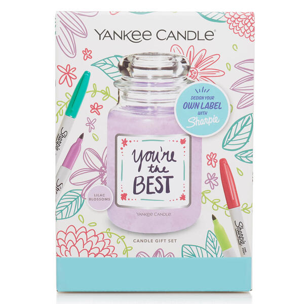 Yankee Candle&#174; 22oz. Sharpie Lilac Blossoms Candle Gift Set