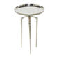 9th & Pike® Contemporary Silver Aluminum Raised Edge Accent Table - image 2
