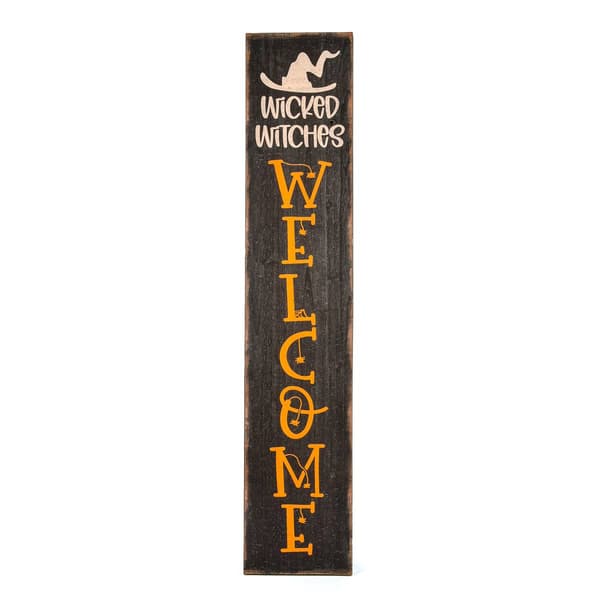 National Tree 39in. Halloween Wicked Witches Welcome Porch Sign