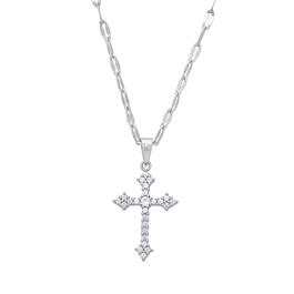Gianni Argento Sterling-Silver Cross Pendant Necklace