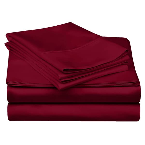Superior 300TC Egyptian Cotton Solid Deep Pocket Queen Sheet Set