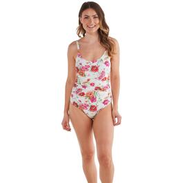 Womens Nicole Miller Straight Back One Piece Swimsuit