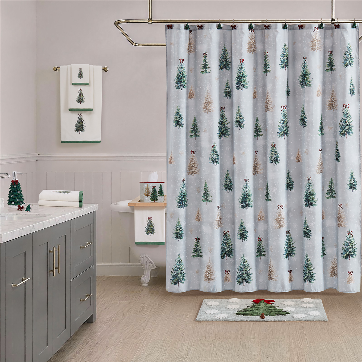Avanti Snowy Pines Tissue Cover